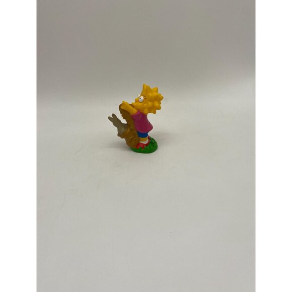 1990 The Simpsons Lisa Simpson with Saxophone PVC Figurine Toy - Picture 4 of 7